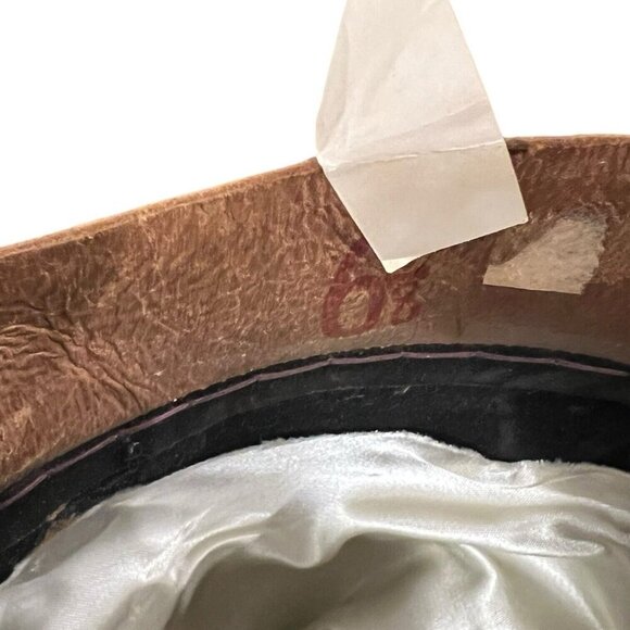 “New West” by Bailey Wool Felt Black Cowboy Hat Size 6 7/8 USA Long Oval - Picture 8 of 8